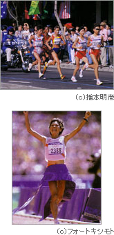 高橋尚子が、シドニーオリンピックの女子マラソンで圧勝