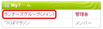 コミュニティにログイン後、右サイドに表示される「My チーム」の欄にあるチーム名をクリックしてください。