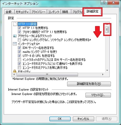 【インターネットエクスプローラ 9.0 の場合】